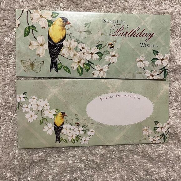 Set of 3 Hummingbird and Botanical Themed Greeting Cards & Envelopes Vintage - Picture 2 of 12